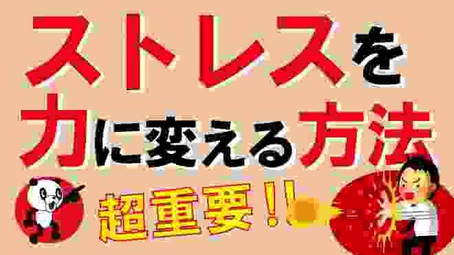 【超重要】ストレスを力に変える方法｜しあわせ心理学